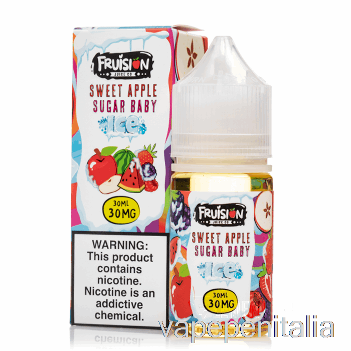 Vape Italia Iced Sweet Apple Sugar Baby - Sali Fruision - 30ml 30mg